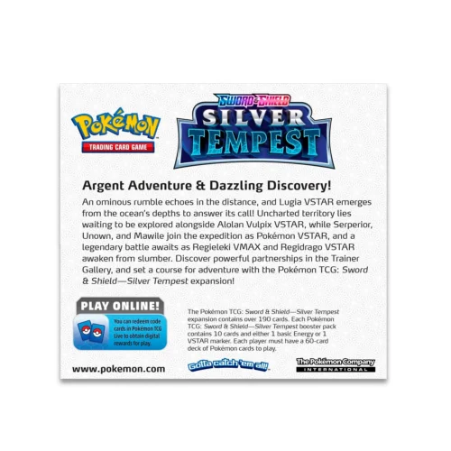silver tempest Booster Box (Pokemon TCG Sword & Shield), Factory Sealed