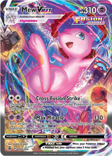 Mew VMAX (Alternate Art Secret) - SWSH08: Fusion Strike (SWSH08)