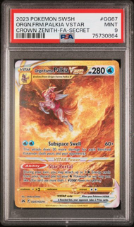 Origin Forme Palkia VSTAR (Secret) - GG67/GG70 - Crown Zenith: Galarian Gallery - 2023 Pokemon - PSA 9