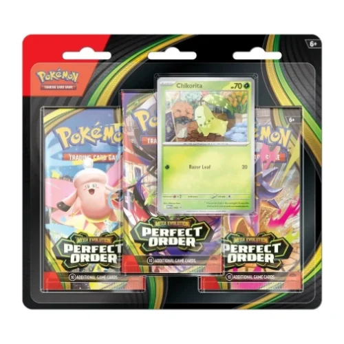 Pokemon Mega Evolution Perfect Order 3-Pack Blister Pack - 24 Pack Box