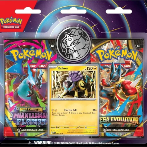 Pokémon Mega Evolution & Phantasmal Flames Raikou 2-Pack Blister Pack - 24 Pack Box