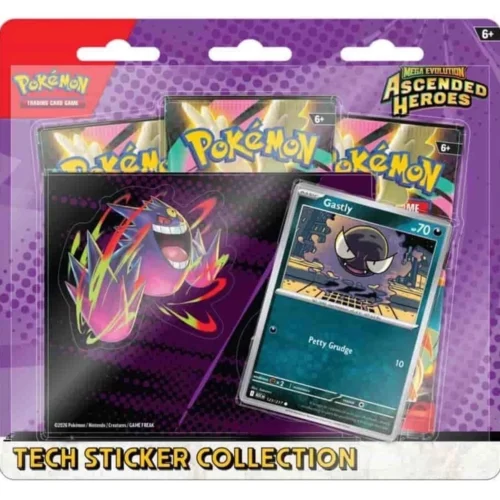 Pokemon Mega Evolution Ascended Heroes Tech Sticker 12 Box Case