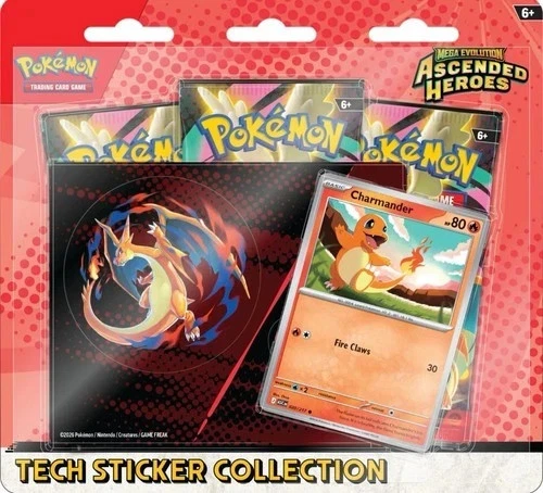 Pokemon Mega Evolution Ascended Heroes Tech Sticker 12 Box Case